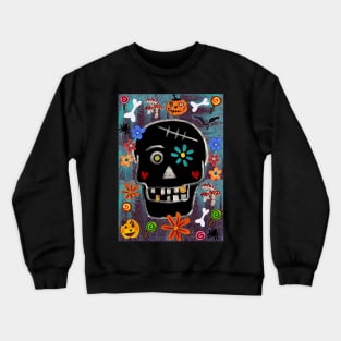 Halloween Skull Crewneck Sweatshirt